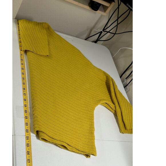 Moth Anthropologie Sweater Womens Small Gold Knit Tisbury Turtleneck Oversized - Picture 12 of 12